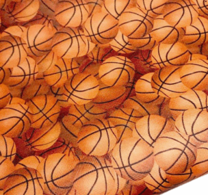 Orange Leather Fabric LL02