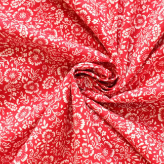 cotton fabric Red LC07