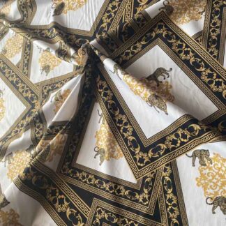 Baroque Patterned Fabric including tiger motifs VC03