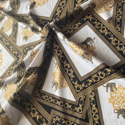 Baroque Patterned Fabric including tiger motifs VC03
