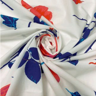 White Cotton Fabric LC03