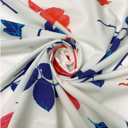 White Cotton Fabric LC03