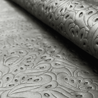 Embossed Leather Fabric Black GL11
