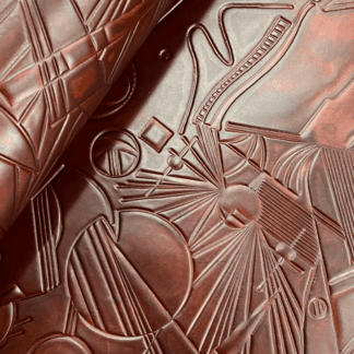 Leather Fabric Brown DL06