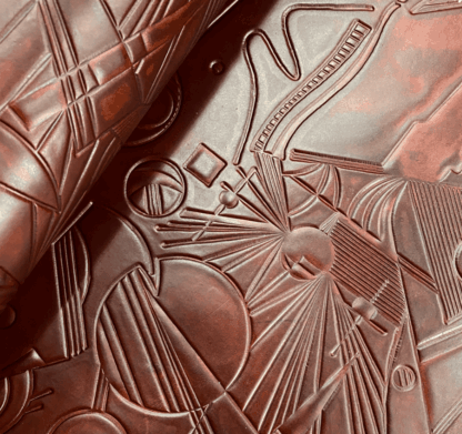 Leather Fabric Brown DL06