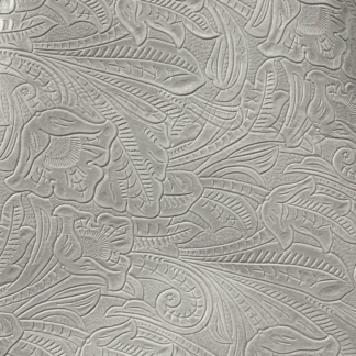embossed leather fabric Dirty White LL21