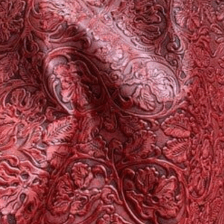 Embossed Red Fabric LL20