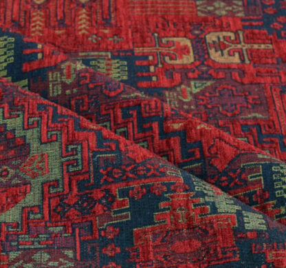 Red Jacquard Fabric By The yard DJ11