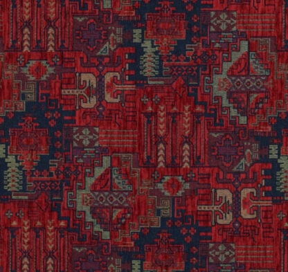 Red Jacquard Fabric By The yard DJ11 - Image 2