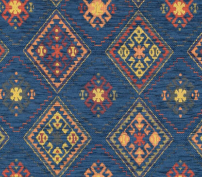 Navy Blue Jacquard Fabric FJ03 - Image 2
