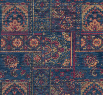 Navy Blue Fabric With Big Pattern GJ01 - Image 2