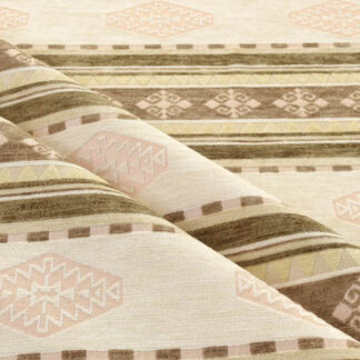 Ivory Jacquard Fabric with Gold Patterns GJ03