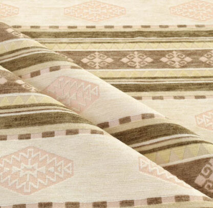 Ivory Jacquard Fabric with Gold Patterns GJ03