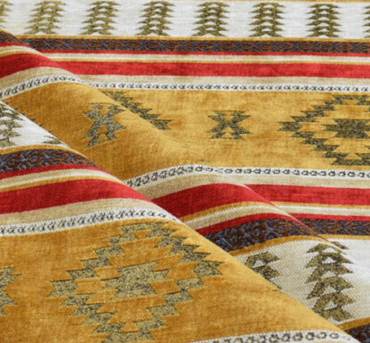 Big Patterned Fabric Brown GJ10