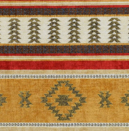 Brown Jacquard Fabric with big patterns GJ07 - Image 2