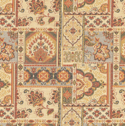 Gold Jacquard Fabric For Car Interior and Upholstery GJ12 - Image 2