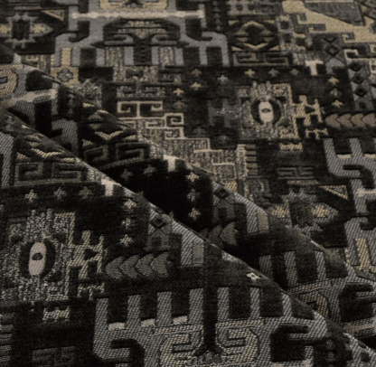 Black Jacquard Fabric by the yard GJ14