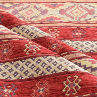 Red Jacquard Fabric with Mini Pattern DJ23