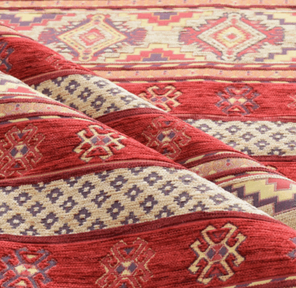 Red Jacquard Fabric with Mini Pattern DJ23