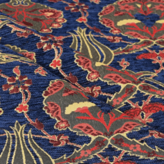 Navy Jacquard Fabric For Sale By The Yard GJ13
