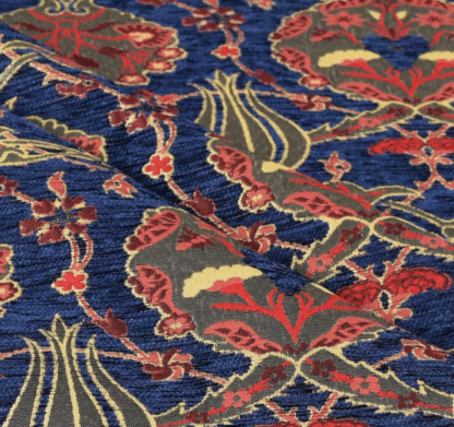 Navy Jacquard Fabric For Sale By The Yard GJ13