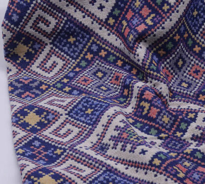 Purple Jacquard Fabric with Mini Pattern DJ22 - Image 2