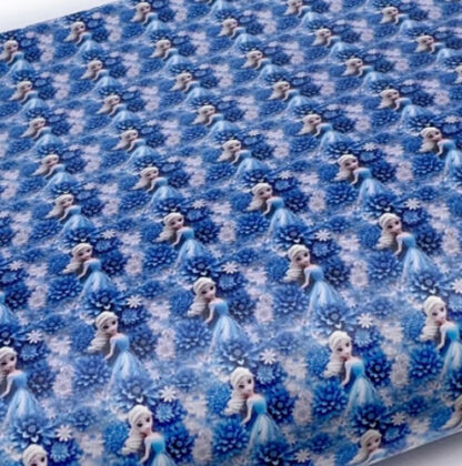 Leather Fabric Blue ML03