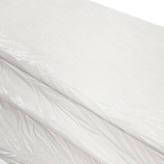 Embossed White Material by the yard FL02