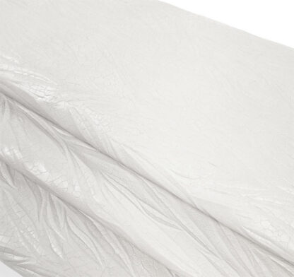 Embossed White Material by the yard FL02
