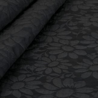 Totally Black Jacquard Fabric DJ10