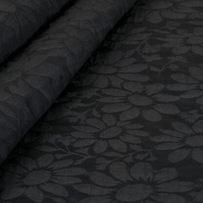 Totally Black Jacquard Fabric DJ10