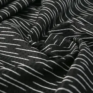 Dark Gray Jacquard fabric with lighter contour lines on pattern! DJ02