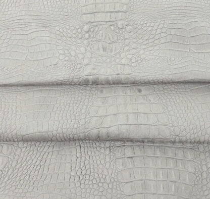 Grey Leather Fabric for hats, bags, upholstery, crafting ML06 - Image 2