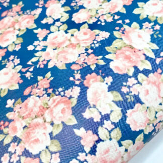Artificial Leather Fabric By The Yard NAVY LL54