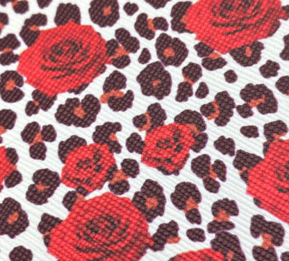 Red Leather Fabric ML02 - Image 2