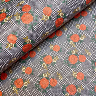 Gray Leather Fabric by the yard LL09